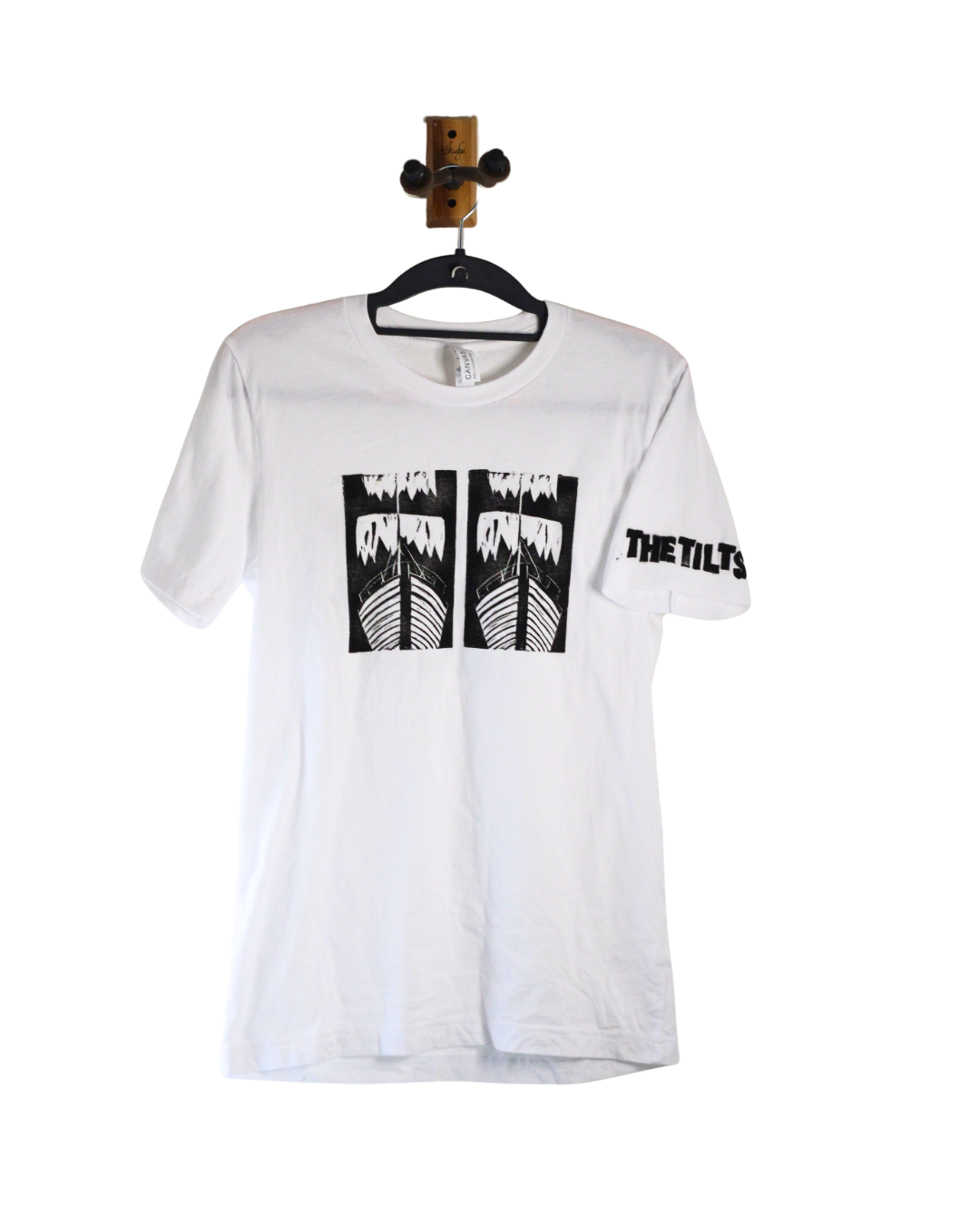 The Tilts - "Ghost Ship" Block Print White Tee