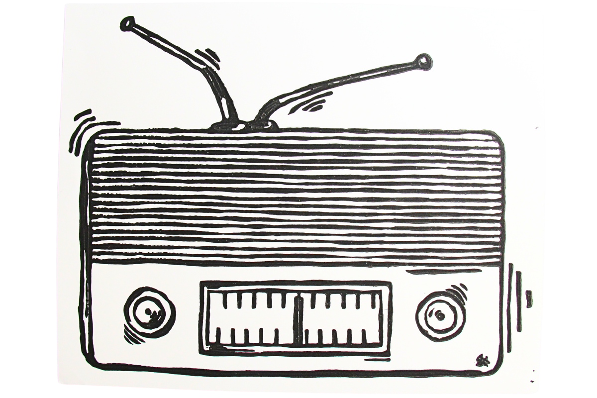 Anthropomorphized Stereo Block Print (8x10)