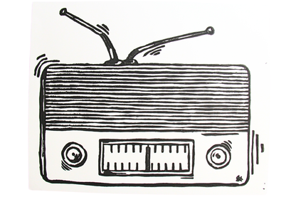 Anthropomorphized Stereo Block Print (8x10)