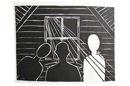 Hitler Attic Block Print (8x10)
